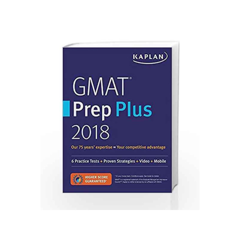 GMAT Prep Plus 2018: Practice Tests + Proven Strategies + Online + Video + Mobile by PETRUZELLA Book-9781506234427