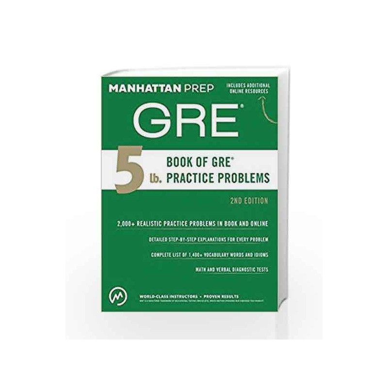 5 lb. Book of GRE Practice Problems by Manhattan Prep Book-9781506234441