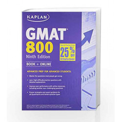 Kaplan GMAT 800 International Edition (Perfect Score Series) by Kaplan Book-9781618656940