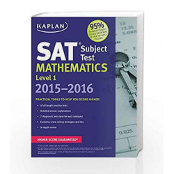 Kaplan SAT Subject Test Mathematics Level 1 2015-2016 (Kaplan Test Prep) by Kaplan Book-9781618658418