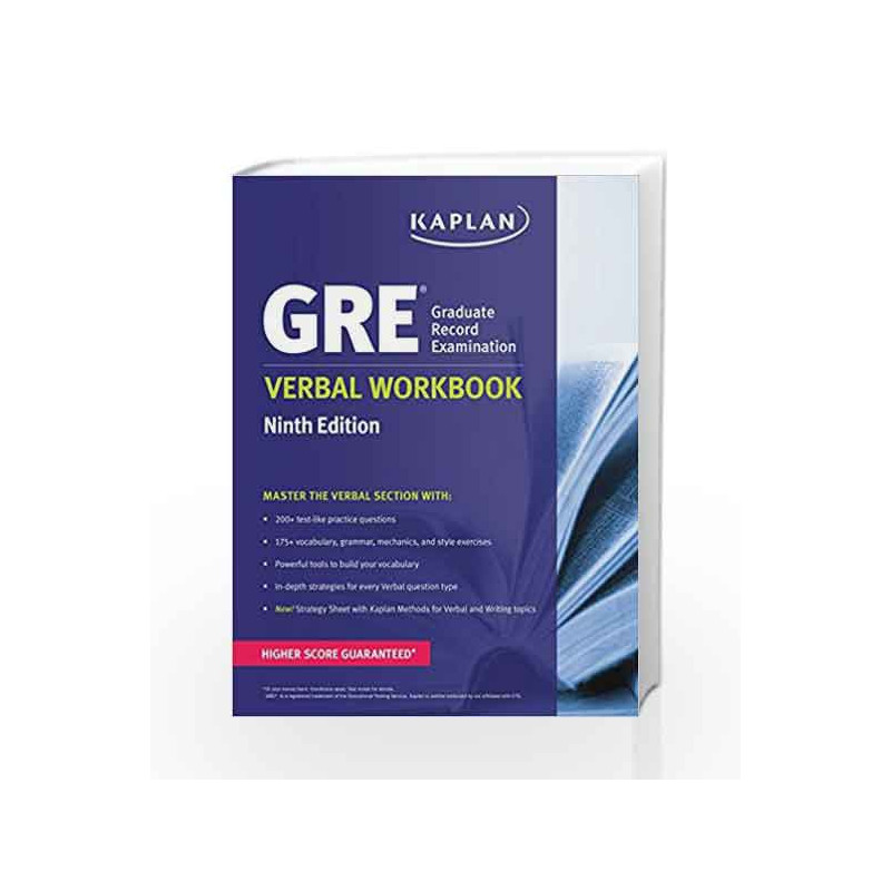 GRE Verbal Workbook (Kaplan Test Prep) by PILLAI Book-9781625232984