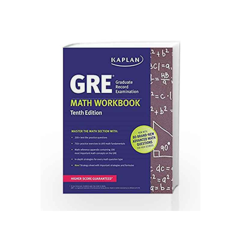 GRE Math Workbook (Kaplan Test Prep) by PETTERSON Book-9781625232991