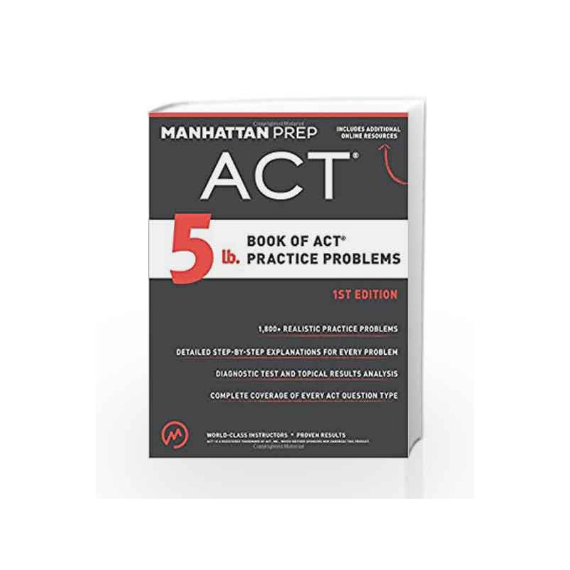 5 Lb. Book of Act Practice Problems by Manhattan Prep Book-9781941234501