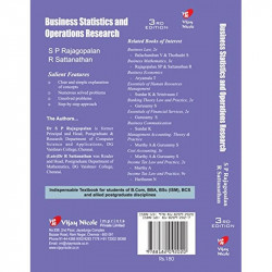 Business Statistics & Operations Research 3e book by Rajagopalan SP, Sattanathan R - Additional Image 3