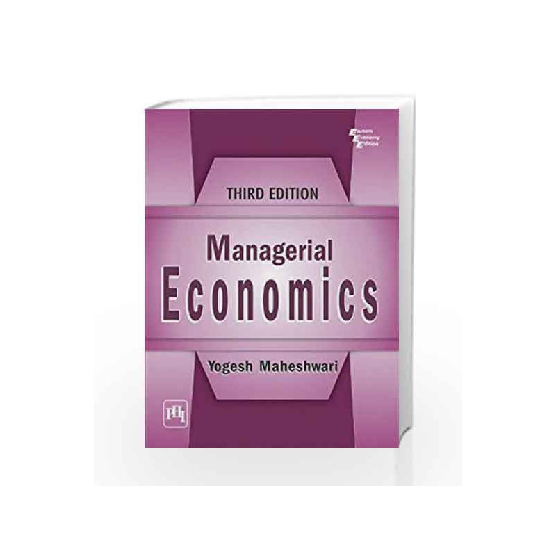 Managerial Economics by Yogesh Maheshwari Book-9788120346673