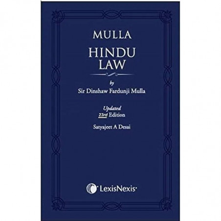 Mullas Hindu Law book by Dinshaw Fardunji Mulla, Satyajeet A. Desai