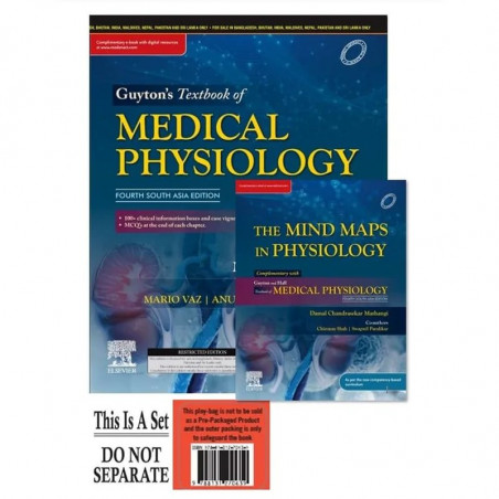 Guyton's Textbook of Medical Physiology, 4th SAE & The Mindmaps in Physiology, 1st ed. - SET book by Mario Vaz, Anura Kurpad