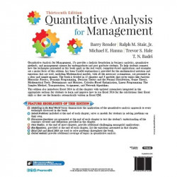 Pearson QUANTITATIVE ANALYSIS FOR MANAGEMENT 13ED (PB 2022) book by T.N. BADRI BARRY RENDER, RALPH M. STAIR, JR., MICHAEL E.… -