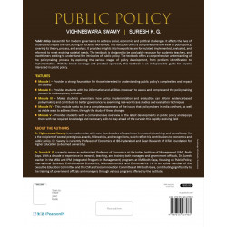 Public Policy, 1st Edition book by Vighneswara Swamy, Suresh K. G. - Back Cover