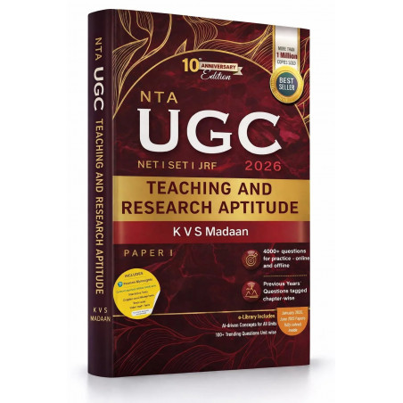 Pearson 2026 UGC NET Paper 1 Teaching & Research Aptitude by KVS Madaan | NET/SET/JRF |4000+ Practice Questions|Unit-wise PY…