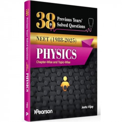 Pearson 38 Previous Years' Solved Questions NEET Physics(2025- 1988) |1500+ PYQ chapterwise | Mock test chapterwise | Detail…
