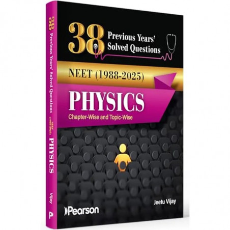 Pearson 38 Previous Years' Solved Questions NEET Physics(2025- 1988) |1500+ PYQ chapterwise | Mock test chapterwise | Detail…