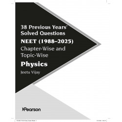 Pearson 38 Previous Years' Solved Questions NEET Physics(2025- 1988) |1500+ PYQ chapterwise | Mock test chapterwise | Detail… -