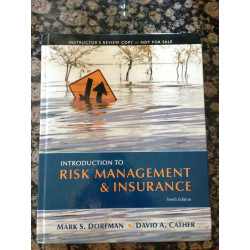 Introduction to Risk Management and Insurance book by Mark S. Dorfman, David A. Cather