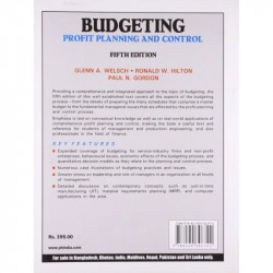 Budgeting: Profit Planning and Control book by Welsch Glenn A - Additional Image 4