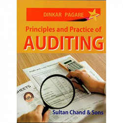 PRINCIPLES AND PRACTICE OF AUDITING book by Dinkar Pagare - Back Cover