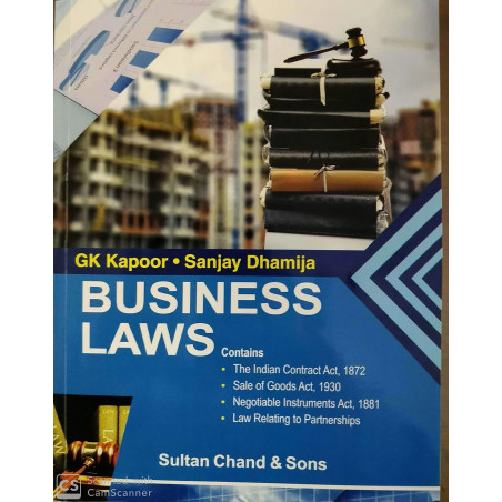 Business Laws book by G K Kapoor Sanjay Dhamija