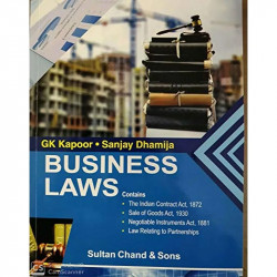 Business Laws book by G K Kapoor Sanjay Dhamija - Back Cover