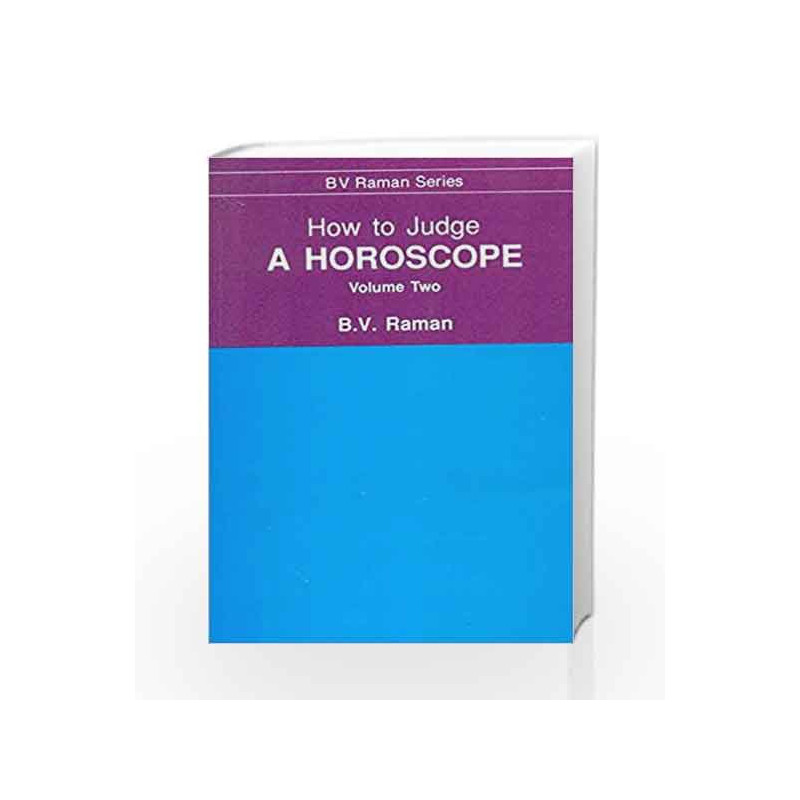 How to Judge a Horoscope: 2 by N.A Book-9788120808485