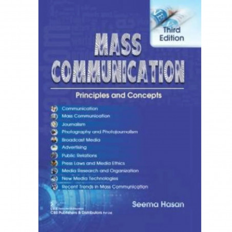 MASS COMMUNICATION PRINCIPLES AND CONCEPTS 3ED (PB 2022) book by SEEMA HASAN