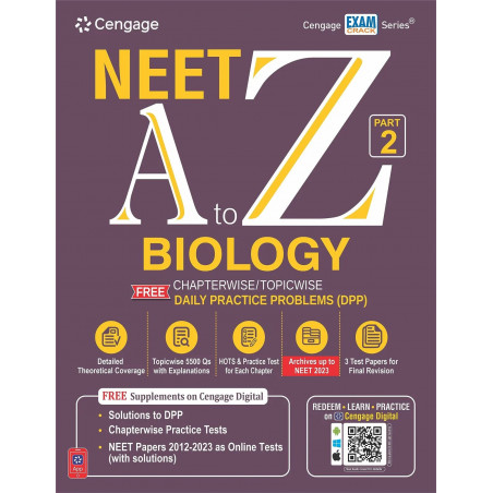 NEET A to Z Biology: Part 2 with Free Online Assessments and Digital Content 2023 book by Cengage India