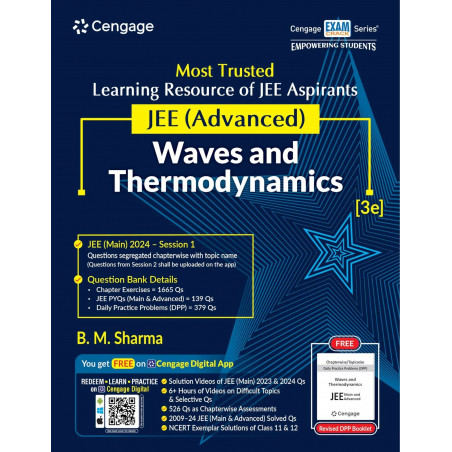 OLD EDITION JEE Advanced Waves and Thermodynamics with Free Online Assessments and Digital Content 2024 book by B. M. Sharma