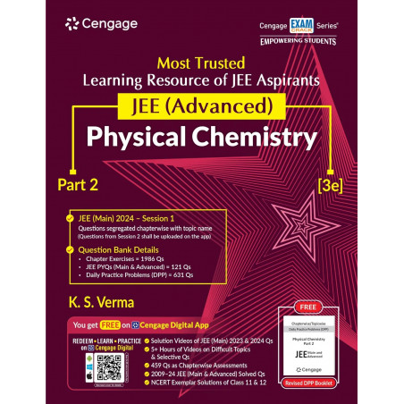 OLD EDITION JEE Advanced Physical Chemistry: Part 2 with Free Online Assessments and Digital Content 2024 book by K. S. Verma