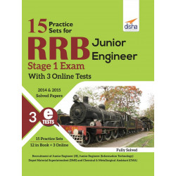 15 Practice Sets for RRB Junior Engineer Stage 1 Exam with 5 Online Tests book by Disha Experts