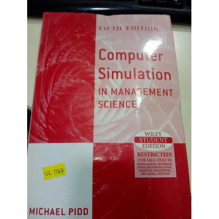 Computer Simulation In Management Science 5Ed (Pb 2006) book by Pidd