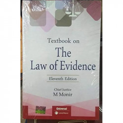 Textbook on The Law of Evidence book by Chief Justice M Monir - Back Cover