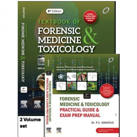 Textbook of Forensic Medicine & Toxicology, 6ed; Forensic Medicine & Toxicology: Practical Guide & Exam Prep Manual, 2ed boo…