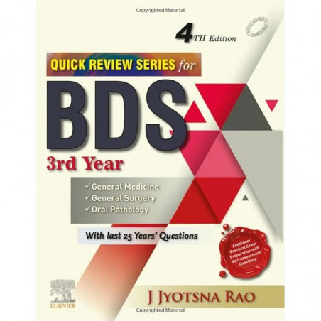 Quick Review Series for BDS 3rd Year, 4e book by Rao