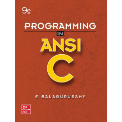 Programming in ANSI C | 9th Edition | Balagurusamy book by E Balagurusamy