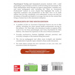 PSYCHOLOGICAL TESTING AND ASSESSMENT, 9TH EDITION book by Ronald Jay Cohen, Mark E. Swerdlik - Additional Image 3