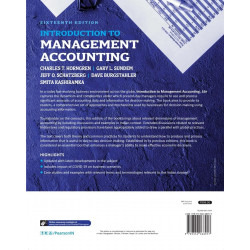 Introduction to Management Accounting, 16e book by Charles T. horngren, Gary l. sundem - Additional Image 3