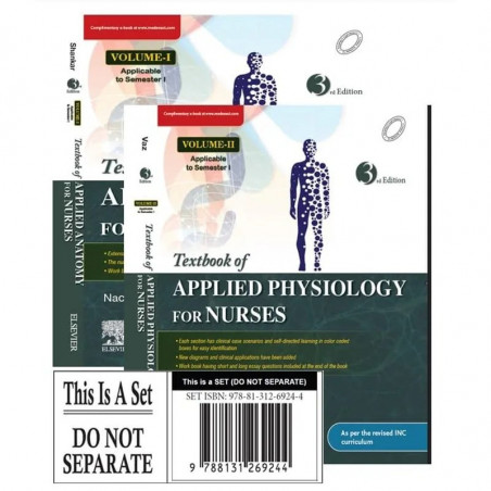 Textbook Of Applied Anatomy & Physiology For Nurses, 3E (Two Volume Set) book by Nachiket Shankar, Mario Vaz