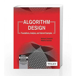 Algorithm Design: Foundations, Analysis and Internet Examples by DESSLER Book-9788126509867