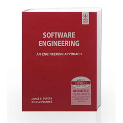 Software Engineering: An Engineering Approach by James Peters Book-9788126511884