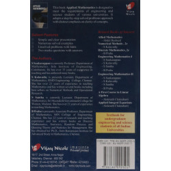 Applied Mathematics book by SANKARAPPAN - Back Cover