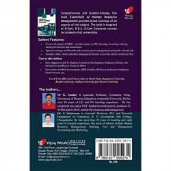 Essentials of Human Resource Management book by K Sundar, J Srinivasan - Back Cover