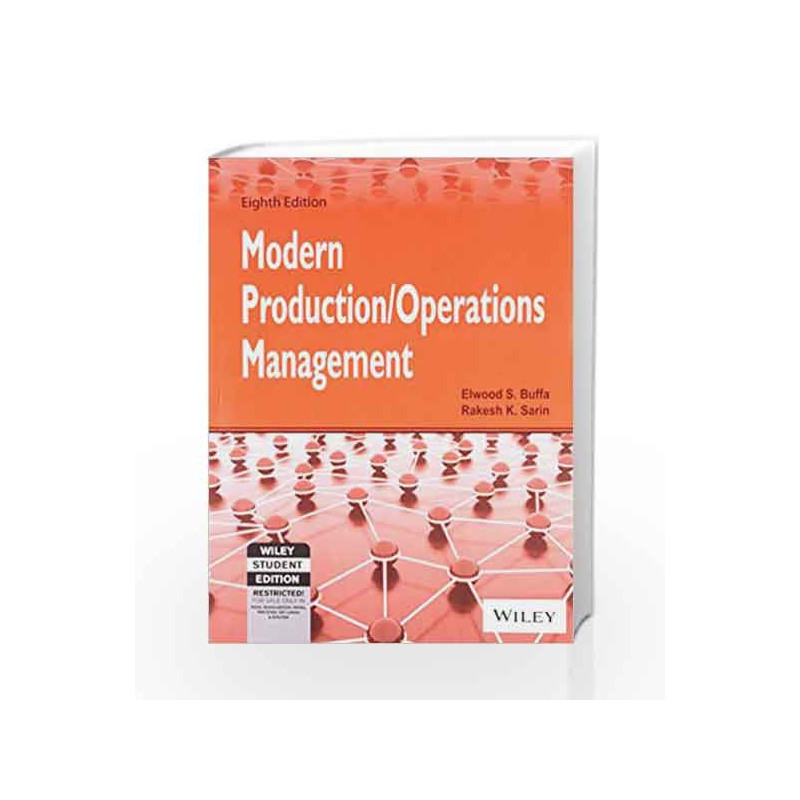 Modern Production / Operations Management, 8ed by Buffa Book-9788126513727