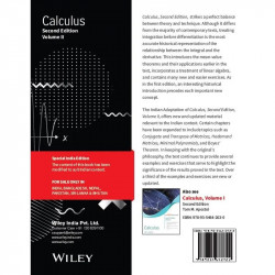 Calculus, Vol II, 2ed, An Indian Adaptation | New | BS | e | k book by Tom M. Apostol; Wiley Editorial Team - Additional Image 3