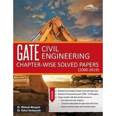 Wiley’s GATE Civil Engineering Chapter-wise Solved Papers book by Mungule