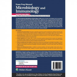 Exam Prep Manual: Microbiology and Immunology; 1st South Asian ed book by Sonal Saxena, Louise Hawley - Back Cover