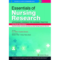 Essentials of Nursing Research—Appraising Evidence for Nursing Practice, 1st South Asian ed book by S. J. Nalini, Sujitha El…