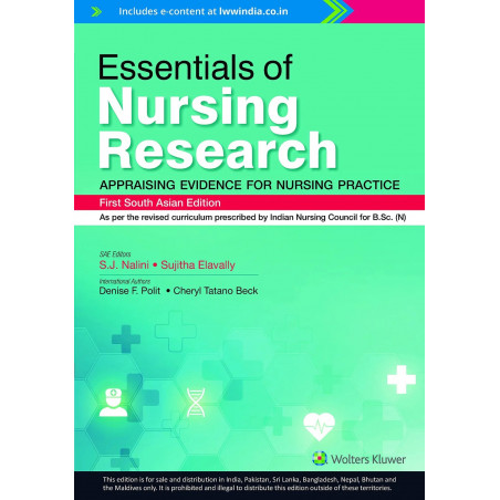 Essentials of Nursing Research—Appraising Evidence for Nursing Practice, 1st South Asian ed book by S. J. Nalini, Sujitha El…