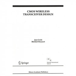 CMOS WIRELESS TRANSCEIVER DESIGN book by CROLS - Back Cover