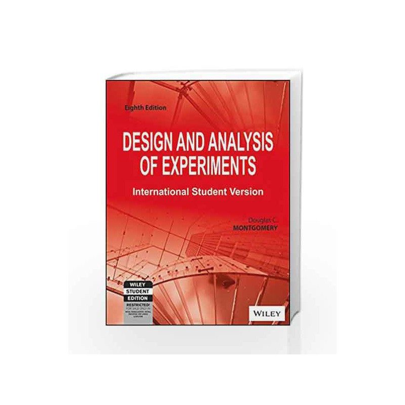 Design and Analysis of Experiments, 8ed, ISV (WSE) by GARY CHAPMAN Book-9788126540501