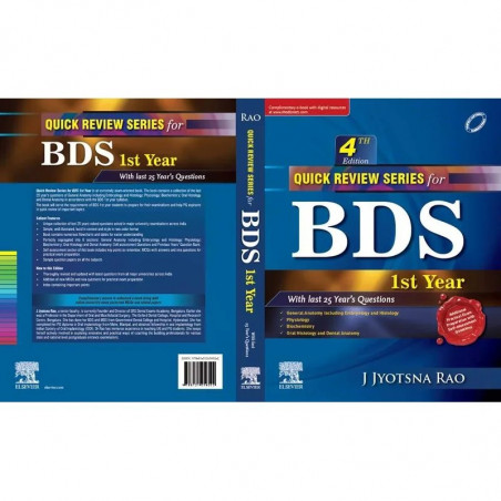 Quick Review Series for BDS 1st Year (Complimentary e0book with digital resources), 4e book by Rao