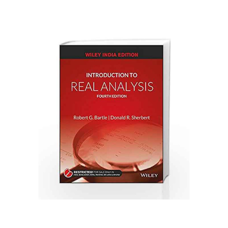 Introduction to Real Analysis, 4ed by Donald R. Sherbert Robert G. Bartle Book-9788126551811